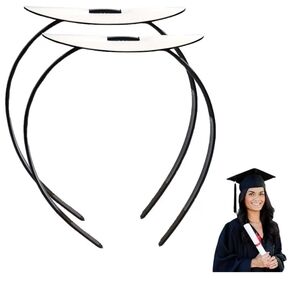 2 Pc Graduation Cap Headband for Women